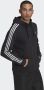Adidas Originals Hooded sweatshirt met 3 strepen 3-Stripes Zwart Heren - Thumbnail 4