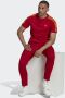 Adidas Originals T-shirt met 3 strepen Rood Heren - Thumbnail 3