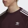 Adidas 3-Stripes Crewneck Sweatshirt Shadow Maroon Brown Heren - Thumbnail 6