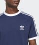 Adidas Originals 3-Stripes California T-Shirt Night Indigo- Heren Night Indigo - Thumbnail 5