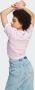 Adidas Originals Roze Sport T-shirt voor Dames Regular Fit Herfst-Winter Ik4048 Roze Dames - Thumbnail 5