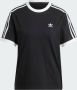 Adidas Originals Klassieke 3-Stripes Dames T-shirt Zwart Black Dames - Thumbnail 6