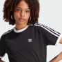 Adidas Originals Klassieke 3-Stripes Dames T-shirt Zwart Black Dames - Thumbnail 7