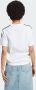 Adidas Originals Witte sportieve dames T-shirt met tijdloze strepen White Dames - Thumbnail 5