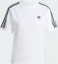 Adidas Originals Witte sportieve dames T-shirt met tijdloze strepen White Dames - Thumbnail 6
