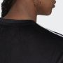 Adidas Originals Sportief Zwart T-shirt met Logo Borduursel en 3-Strepen Black Dames - Thumbnail 4