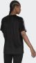 Adidas Originals Sportief Zwart T-shirt met Logo Borduursel en 3-Strepen Black Dames - Thumbnail 5
