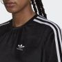 Adidas Originals Sportief Zwart T-shirt met Logo Borduursel en 3-Strepen Black Dames - Thumbnail 6