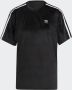 Adidas Originals Sportief Zwart T-shirt met Logo Borduursel en 3-Strepen Black Dames - Thumbnail 7
