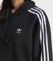 Adidas Zwarte Cropped Hoodie Pluche Interieur Black Dames - Thumbnail 5