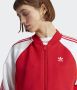 Adidas Originals Rode Sweatshirt met Ritssluiting en Contrasterende Mouwen voor Dames Rood Dames - Thumbnail 7