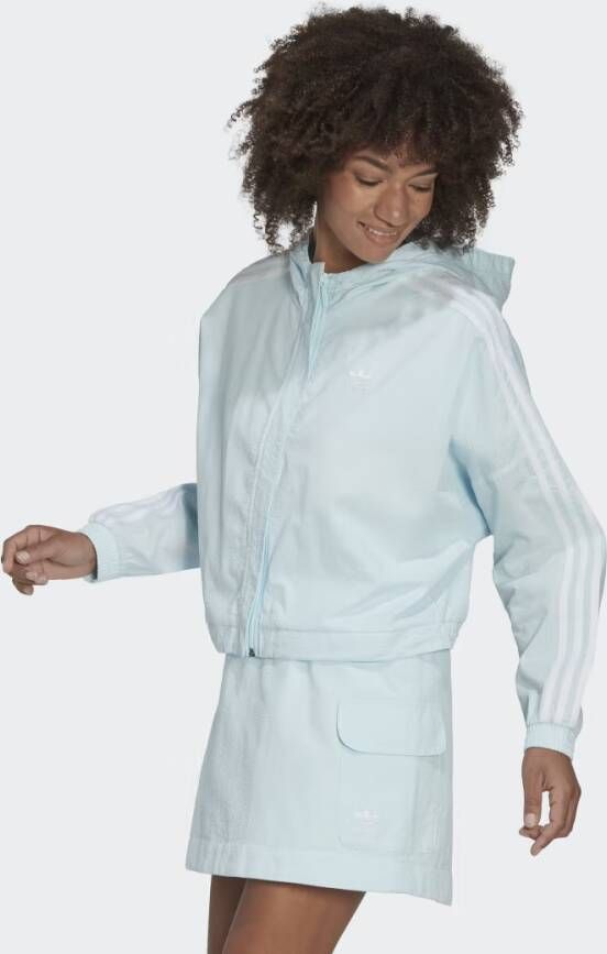 Adidas Originals Adicolor Classics Poplin Trainingsjack met Capuchon
