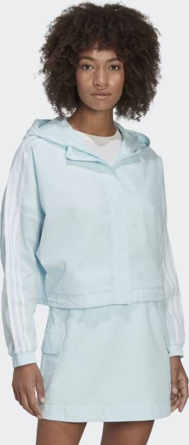 Adidas Originals Adicolor Classics Poplin Trainingsjack met Capuchon