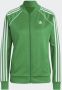 Adidas Originals Groene Sweater met Rits en 3 Strepen Groen Dames - Thumbnail 5