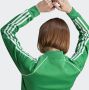 Adidas Originals Groene Sweater met Rits en 3 Strepen Groen Dames - Thumbnail 6