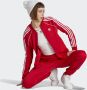 Adidas Originals Stijlvolle Zip-Through Sweatshirt voor Dames Rood Dames - Thumbnail 3