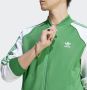 Adidas Originals Groene Zip-Up Sweatshirt met Colorblock Mouwen Groen Heren - Thumbnail 6
