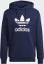 Adidas Originals Blauwe hoodie met maxi logo print Blue Heren - Thumbnail 6
