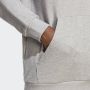 Adidas Klassieke Trefoil Lichtgewicht Hoodie Grijs Gray Heren - Thumbnail 4