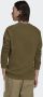 Adidas Klassieke Trefoil Crewneck Sweatshirt Olijf Wit Green Heren - Thumbnail 4