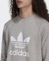 Adidas Klassieke Crewneck Sweatshirt Grijs Heather Wit Gray Heren - Thumbnail 5