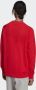 Adidas Rood Wit Lichtgewicht Crewneck Sweatshirt Red Heren - Thumbnail 3
