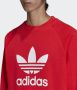 Adidas Rood Wit Lichtgewicht Crewneck Sweatshirt Red Heren - Thumbnail 4