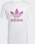 Adidas Trefoil Tee White Lilac T-shirt Regular Fit White Heren - Thumbnail 2