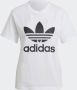 Adidas Originals Witte Logo Trifoglio T-Shirt White Dames - Thumbnail 6