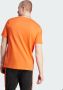 Adidas Originals Oranje Geribbelde Crew Neck T-Shirt voor Heren Oranje Heren - Thumbnail 3