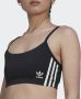 Adidas Originals Beugelloze-bh Comfort Flex Cotton kenmerkend design met 3 strepen - Thumbnail 3