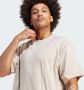 Adidas Originals Beige T-shirt met geborduurd logo Gray Heren - Thumbnail 4