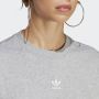 Adidas Originals Sportieve Grijze T-shirt met Logo Borduursel Gray Dames - Thumbnail 6