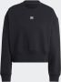 Adidas Originals Zwarte Oversized Sweater met Geborduurd Logo Zwart Dames - Thumbnail 5