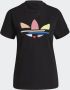 Adidas Zwarte Dames Trefoil Tee Korte Mouw Black Dames - Thumbnail 6