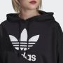 Adidas Originals Dames sweatshirt adicolor split trafoil hoodie hc7050 36 Zwart Dames - Thumbnail 13