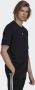 Adidas Zwarte Crew-Neck Tee met Logo Borduurwerk Black Heren - Thumbnail 2
