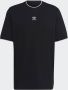 Adidas Zwarte Crew-Neck Tee met Logo Borduurwerk Black Heren - Thumbnail 4