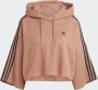 Adidas Originals Geknipte hoodie Brown Dames - Thumbnail 5