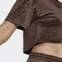 Adidas Originals Summer Rave Cropped T-shirt T-shirts Kleding dark brown maat: L beschikbare maaten:XS S M L - Thumbnail 6