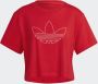 Adidas Originals Logoplay Cropped Tanktop T-shirts Kleding rot maat: XS beschikbare maaten:XS - Thumbnail 9