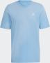 Adidas Blauw Wit Dye Tee Heren T-Shirt Blue Heren - Thumbnail 5
