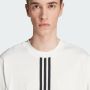 Adidas Iconisch Gestreept T-shirt White Heren - Thumbnail 5