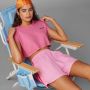 Adidas Originals Island Club Shorts Sportshorts Kleding semi pink glow maat: S beschikbare maaten:S - Thumbnail 4