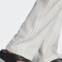 Adidas Linnen Wijde Pijp Broek White Dames - Thumbnail 3
