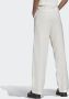 Adidas Linnen Wijde Pijp Broek White Dames - Thumbnail 4