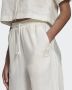 Adidas Linnen Wijde Pijp Broek White Dames - Thumbnail 5