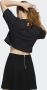 Adidas Eenheid Crop Tee Zwart Multi Korte Mouw Black Dames - Thumbnail 2