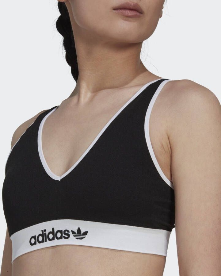 Adidas Originals Modern Flex Cotton Scoop Low Back Bralette