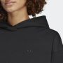 Adidas Originals Zwarte hoodie voor dames Oversized Sportief Herfst-Winter Ic5247 Zwart Dames - Thumbnail 6